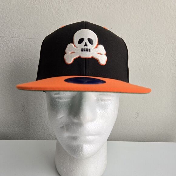 SIOUX CITY GHOSTS EFF DNA EBBETS Field Black Orange Fitted HAT Size 7 Mens NEW - Picture 2 of 6